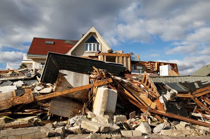 Hurricane Sandy destruction