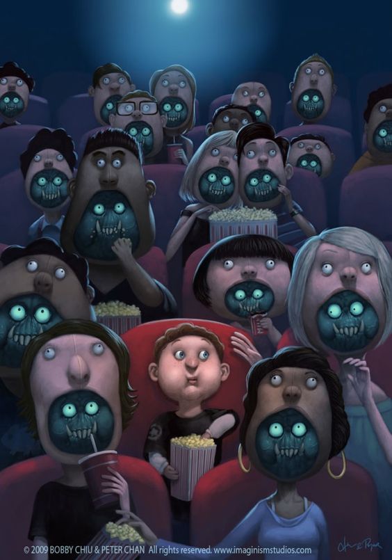 monsters disguised as humans in cinema