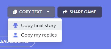 copy final story text or own replies
