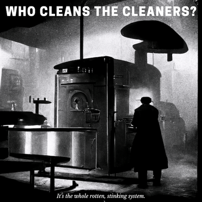 Who Cleans the Cleaners cover with title