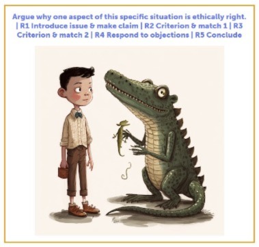 FS Ethical argument boy and crocodile