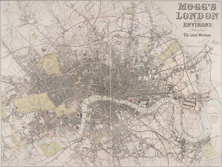 Moggs London Map 1860