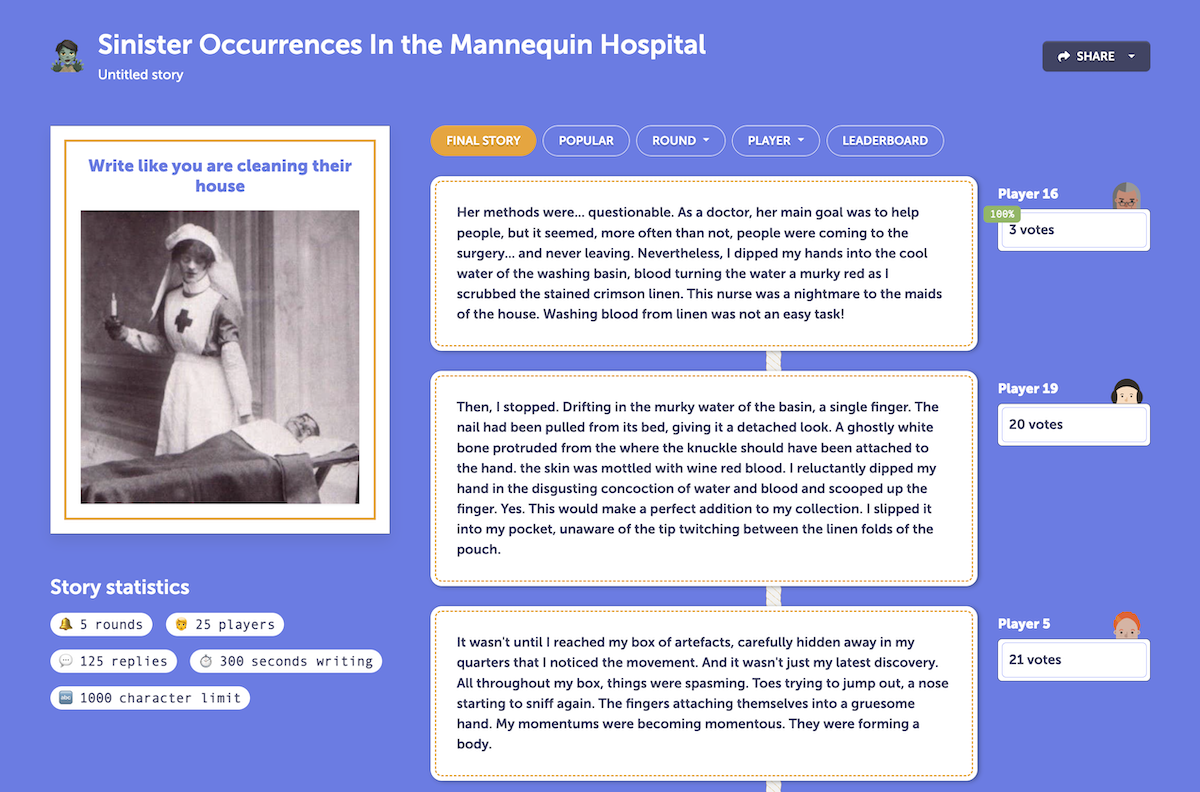 Screenshot Sinister Occurrences at the Mannequin Hospital Frankenstories