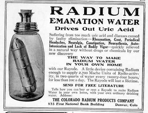Vintage Radium Emanation Water ad
