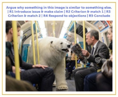 FS Resemblance argument polar bear on train