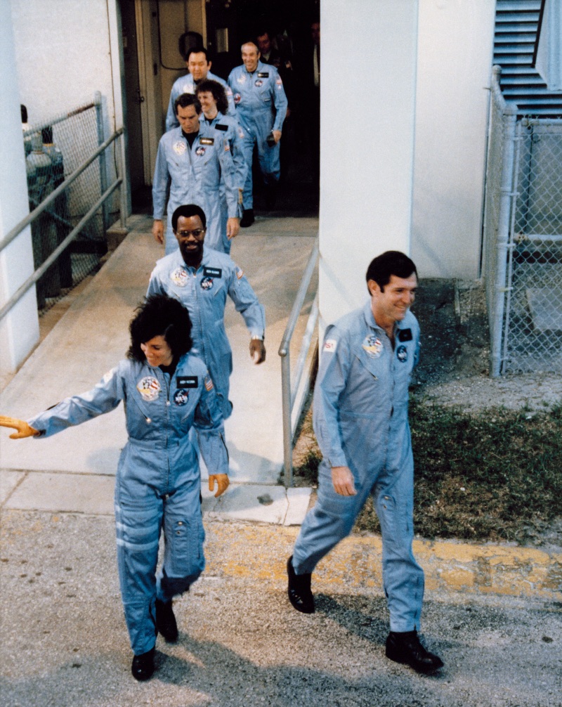 Challenger crew boarding